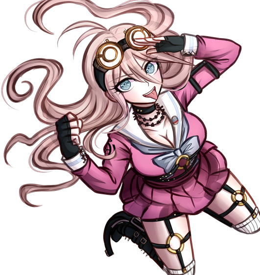 Miu Iruma Png Image (black, white)