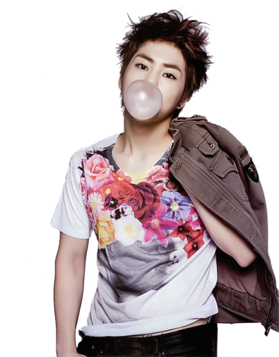 Xiumin Png Transparent File (black, gray, lavender)