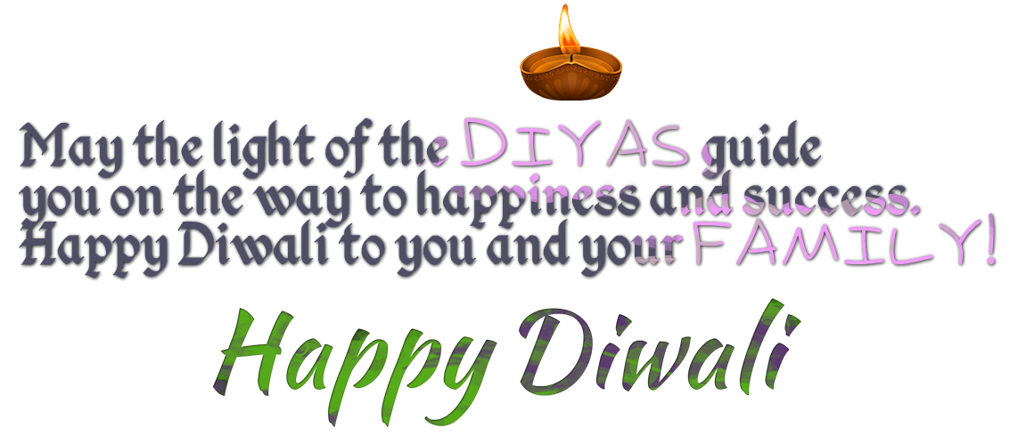 Diwali Messages Png Clipart Background (black)