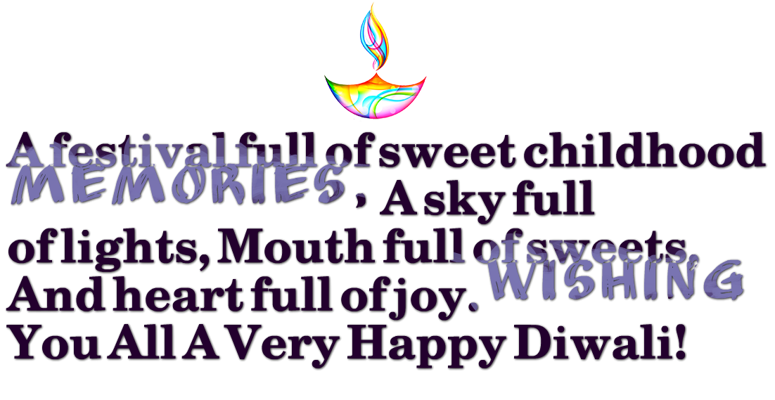 Diwali Messages Png Transparent Background (black)