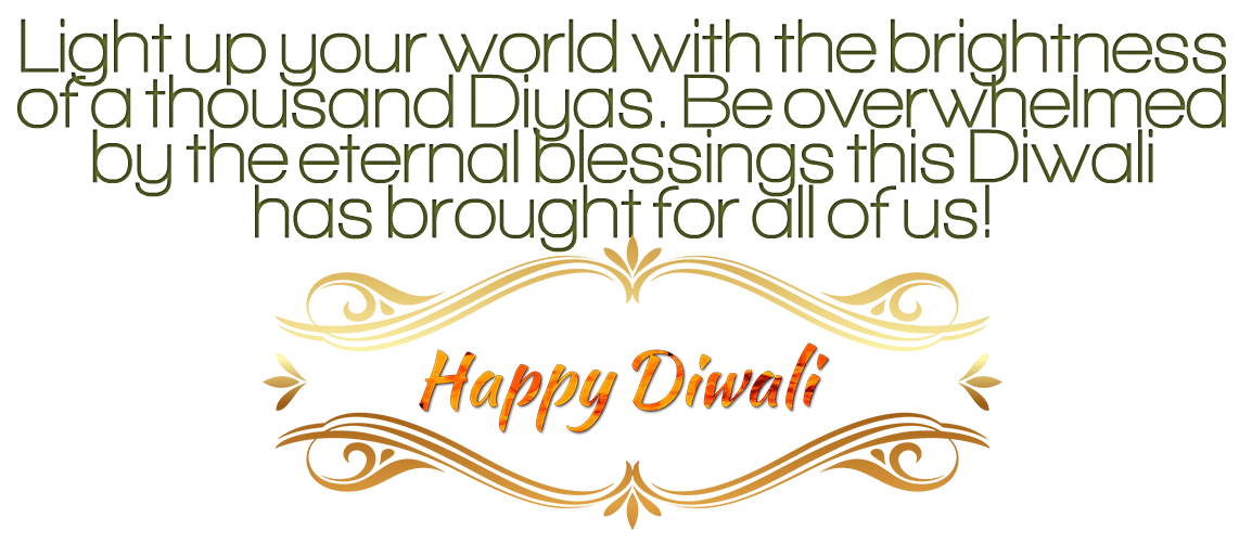 Diwali Wishes Png Transparent File (black)