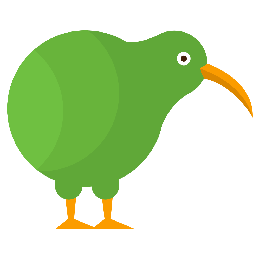 Kiwi Bird Transparent Png (gray, olive, orange, black)