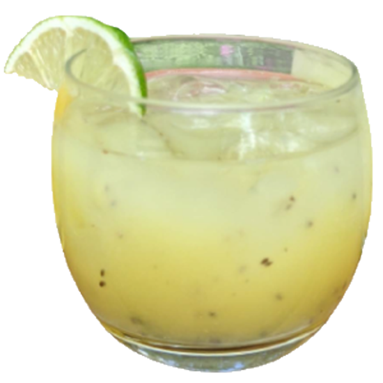 Kiwi Cocktail Png Transparent Image (black, silver, mint)