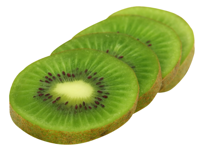 Kiwi Slice Png Clipart (olive, black)