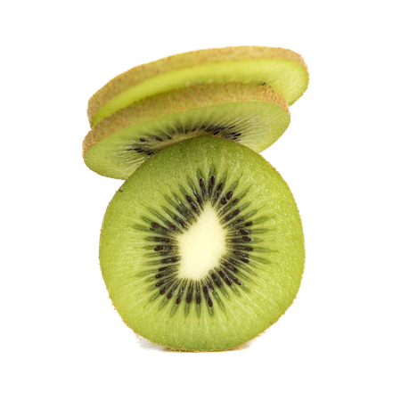 Kiwi Slice Png Transparent Image (silver, black, salmon)