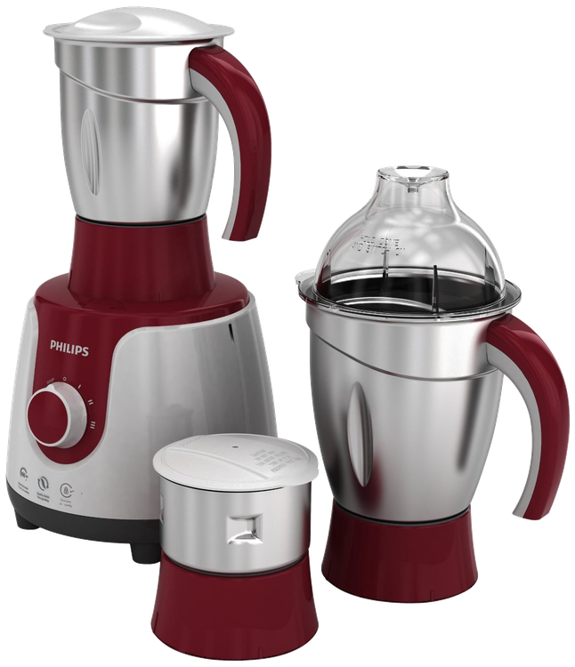 Mixer Grinder Png File (maroon, black, silver)