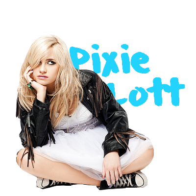 Pixie Lott Transparent Background (greenish blue, white)