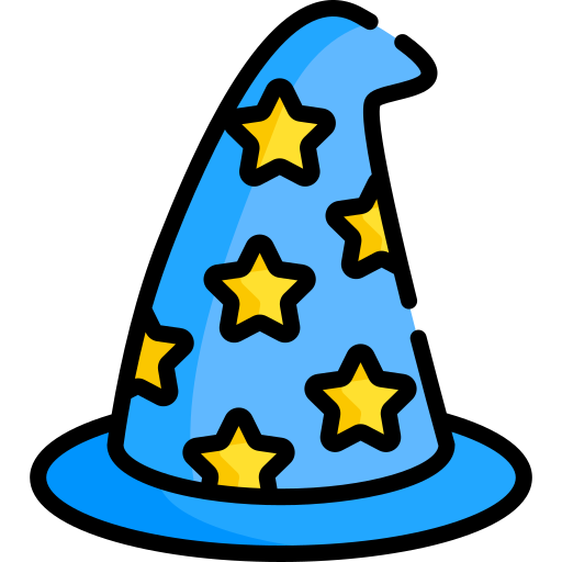 Wizard Hat Png Hd Image (greenish blue, black, silver, gold)