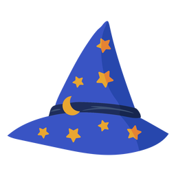 Wizard Hat Png Image File (black, teal, orange)