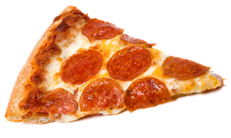 Pizza Slice Png File (black, salmon, chocolate)