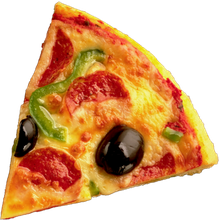 Pizza Slice Transparent Png (black)