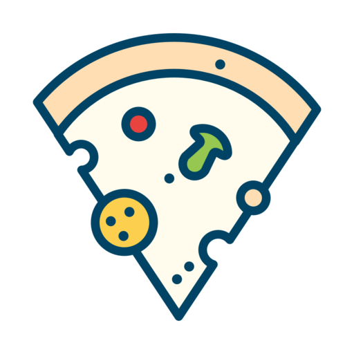 Pizza Free Transparent Png Icon Download (white, black, pink, teal)