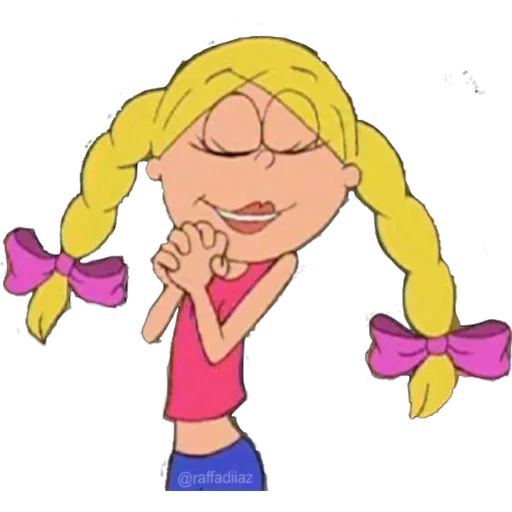 Lizzie Mcguire Cartoon Png Clipart (pink, black)