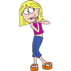 Lizzie Mcguire Cartoon Png Hd (gray, pink, yellow, black, white)