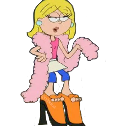 Lizzie Mcguire Cartoon Png Isolated Hd (pink, black)