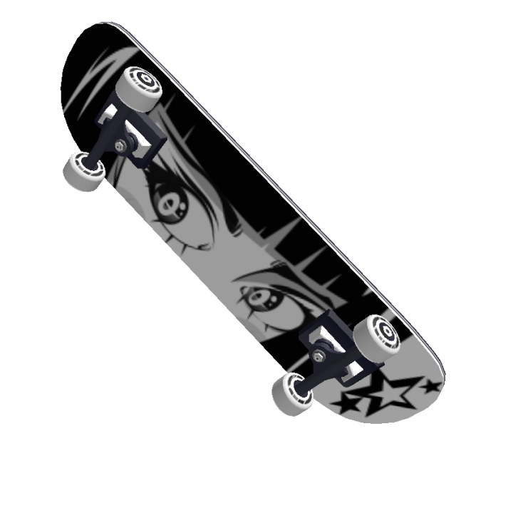 Skateboard Png Image File (black, gray)