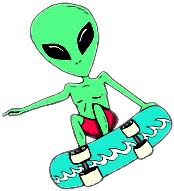 Skater Png Image (mint, black, white)