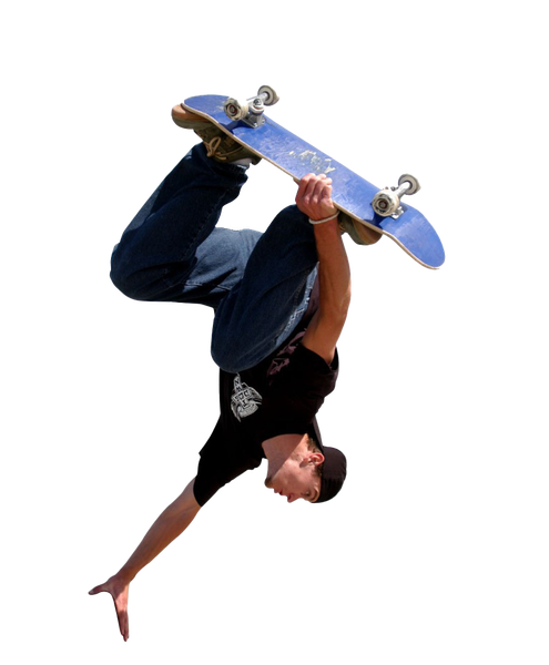 Skater Transparent Png (black)