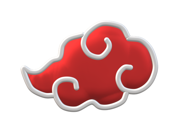 Akatsuki Logo Png Clipart (black, maroon, chocolate)