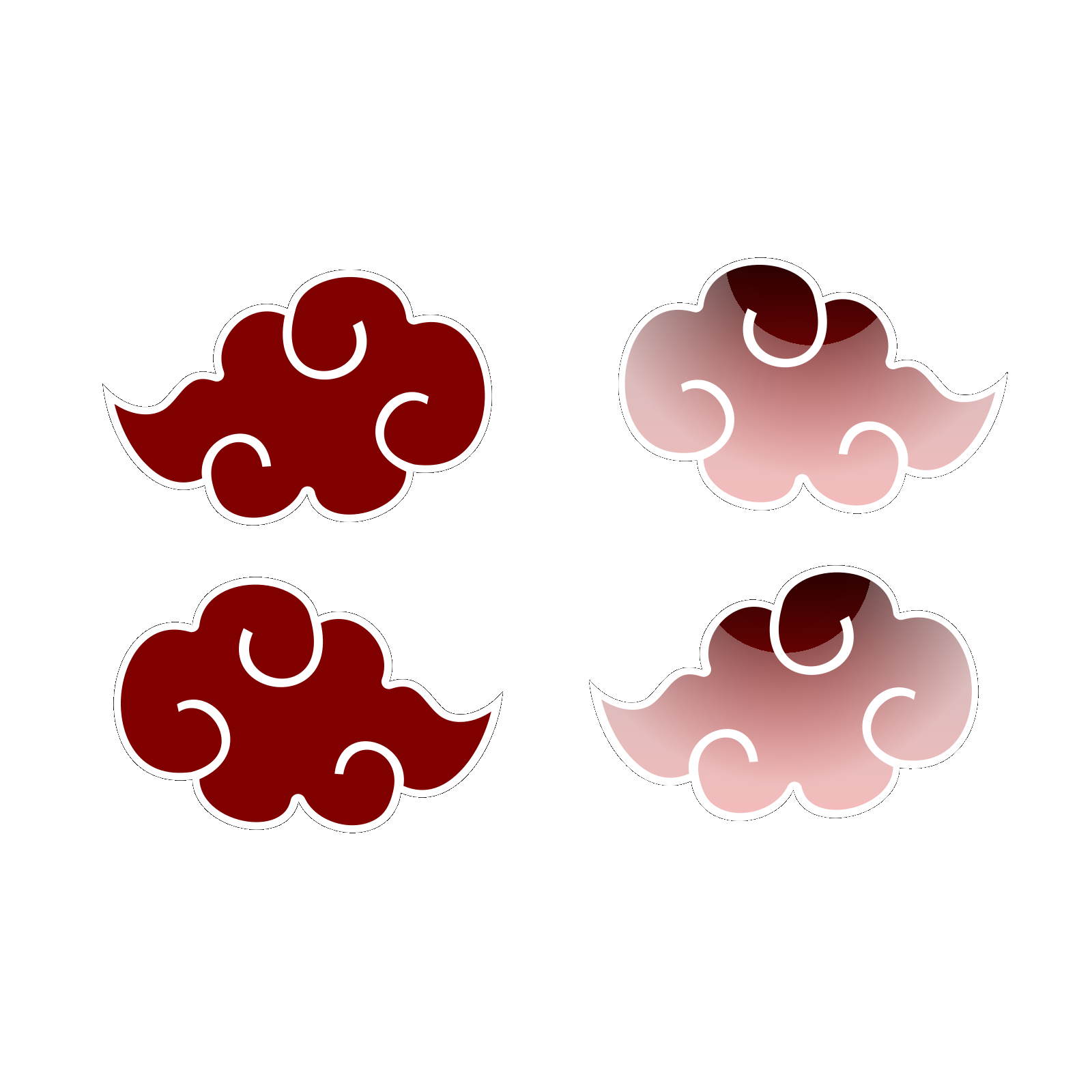 Akatsuki Logo Png Hd (black, pink, maroon)