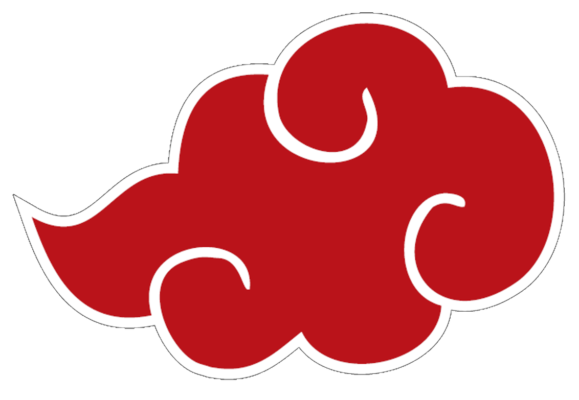 Akatsuki Logo Png Pic (black, maroon, white)