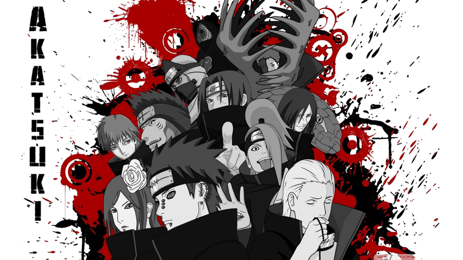 Akatsuki Png File (black, maroon)