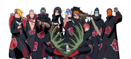 Akatsuki Transparent Background (black)