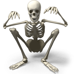 Skeleton Halloween Free Transparent Png Icon Download (black)