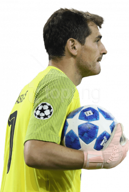 Iker Casillas Png Isolated Photo (black)