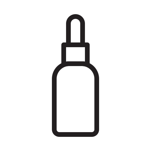 Skincare Vitamin Serum Bottle Icon Free Nobackground Png Icon Download (black)