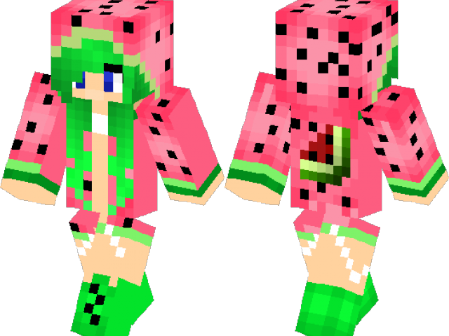 Skins For Minecraft Png Isolated Image (pink, white, black, salmon, lime)