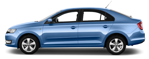 Skoda Octavia 2019 Png File (black, teal)