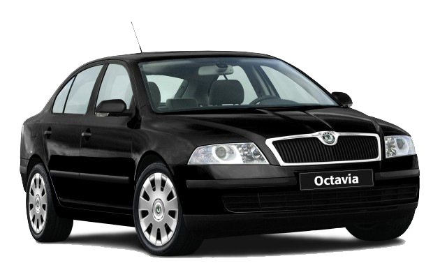 Skoda Octavia 2019 Png Isolated Pic (black, white)