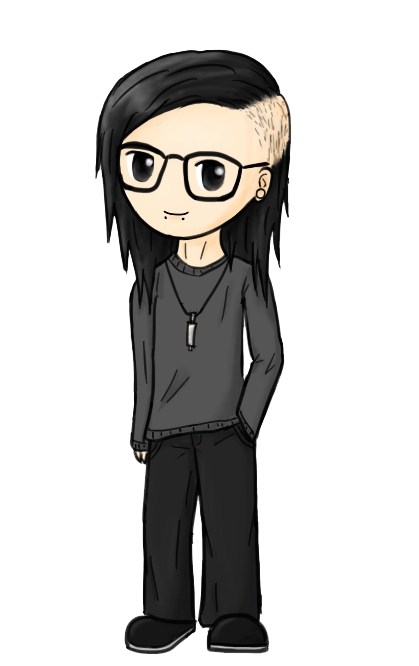 Skrillex Png Transparent Image (black, white, gray)