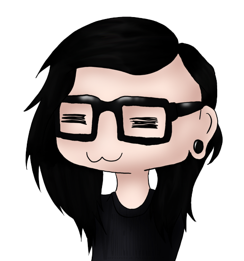 Skrillex Transparent Png (black, white)