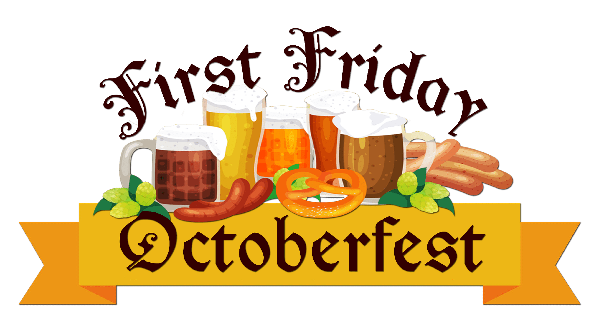 Oktoberfest Transparent Background (white, gray, olive, orange)