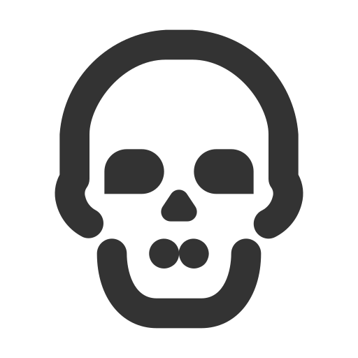 Skull Halloween Skeleton Horror Icon Free Transparent Png Icon Download (black)