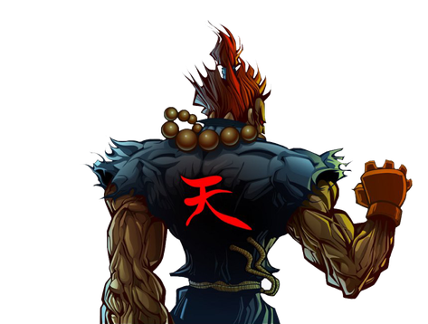 Akuma Street Fighter Png File (black)