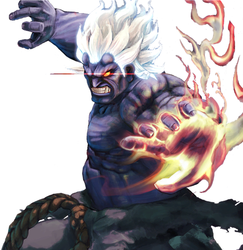 Akuma Street Fighter Png Hd (white, black, gray)