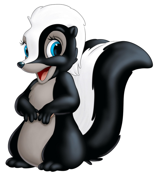 Skunk Png Background Image (black, white)