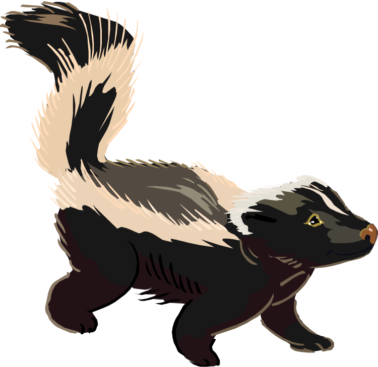 Skunks Png Picture (pink, white, black, silver, gray)