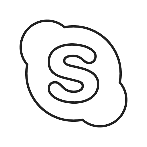 Skype Icon Pngpath Free Transparent Png Icon Download (black)