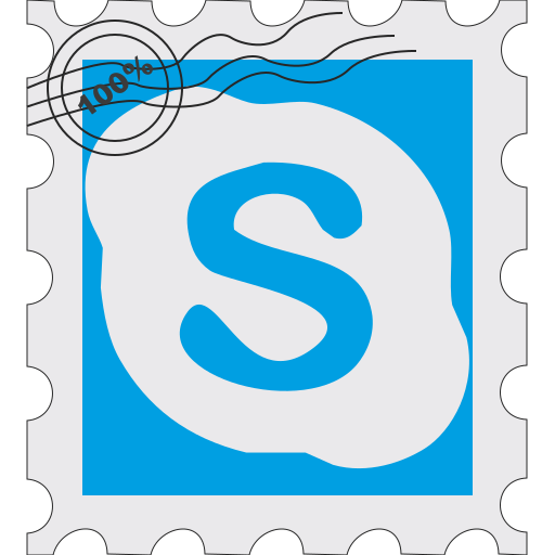 Skype Logo Postcard Icon Free Transparent Png Icon Download (greenish blue, beige, black, lavender, teal)