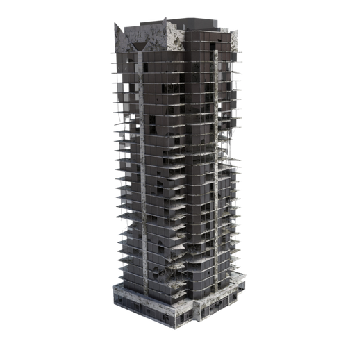 Skyscraper Building Transparent Png (black, indigo)