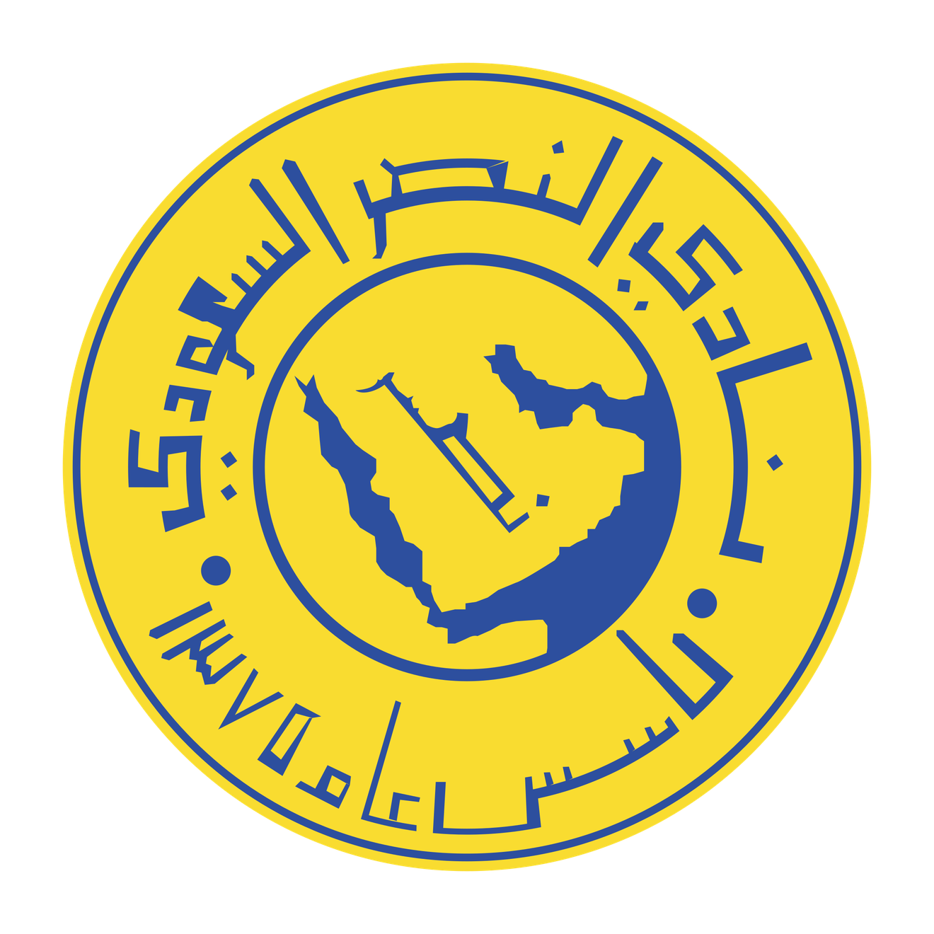 Al Nassr Fc Png (teal, black, gold)