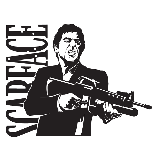 Al Pacino Png File (white, black, gray)