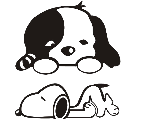 Black And White Puppy Png Pic (black, gray, white)