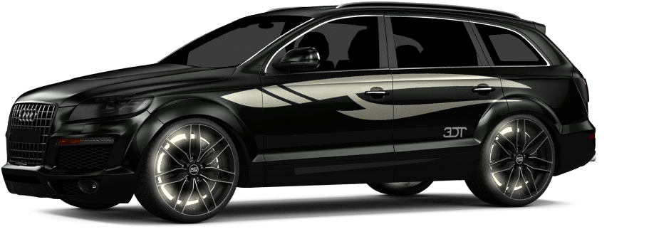 Black Audi Suv Transparent Background (black)