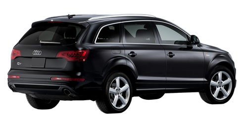 Black Audi Suv Transparent Png (black)