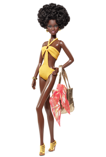 Black Barbie Doll Princess Png (black)